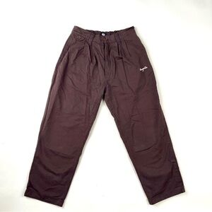 Magenta Dark Brown Chinos